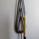 Wrought iron candlestick applied