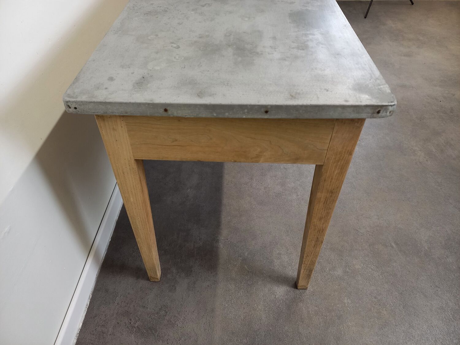 Bistro table zinc tray 185 cm
