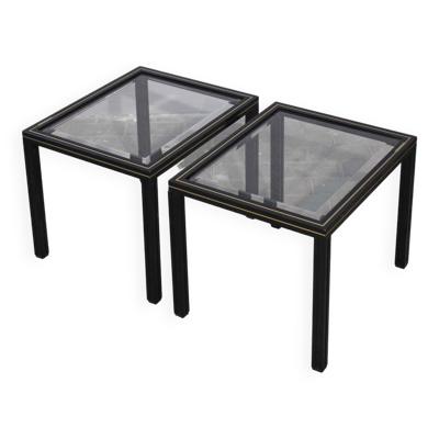Paire de tables d'appoint Pierre Vandel Paris, 1970s