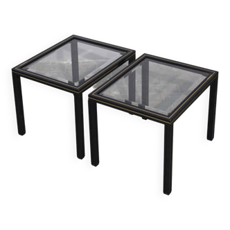 Paire de tables d'appoint Pierre Vandel Paris, 1970s