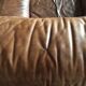 Vintage brown leather armchair