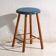 Antique wooden stool with a round seat – Central Europe, around 1950