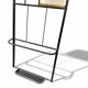1960s modernist wardrobe. Gold lacquered metal.
