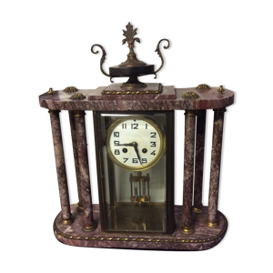 pendule marbre et bronze
