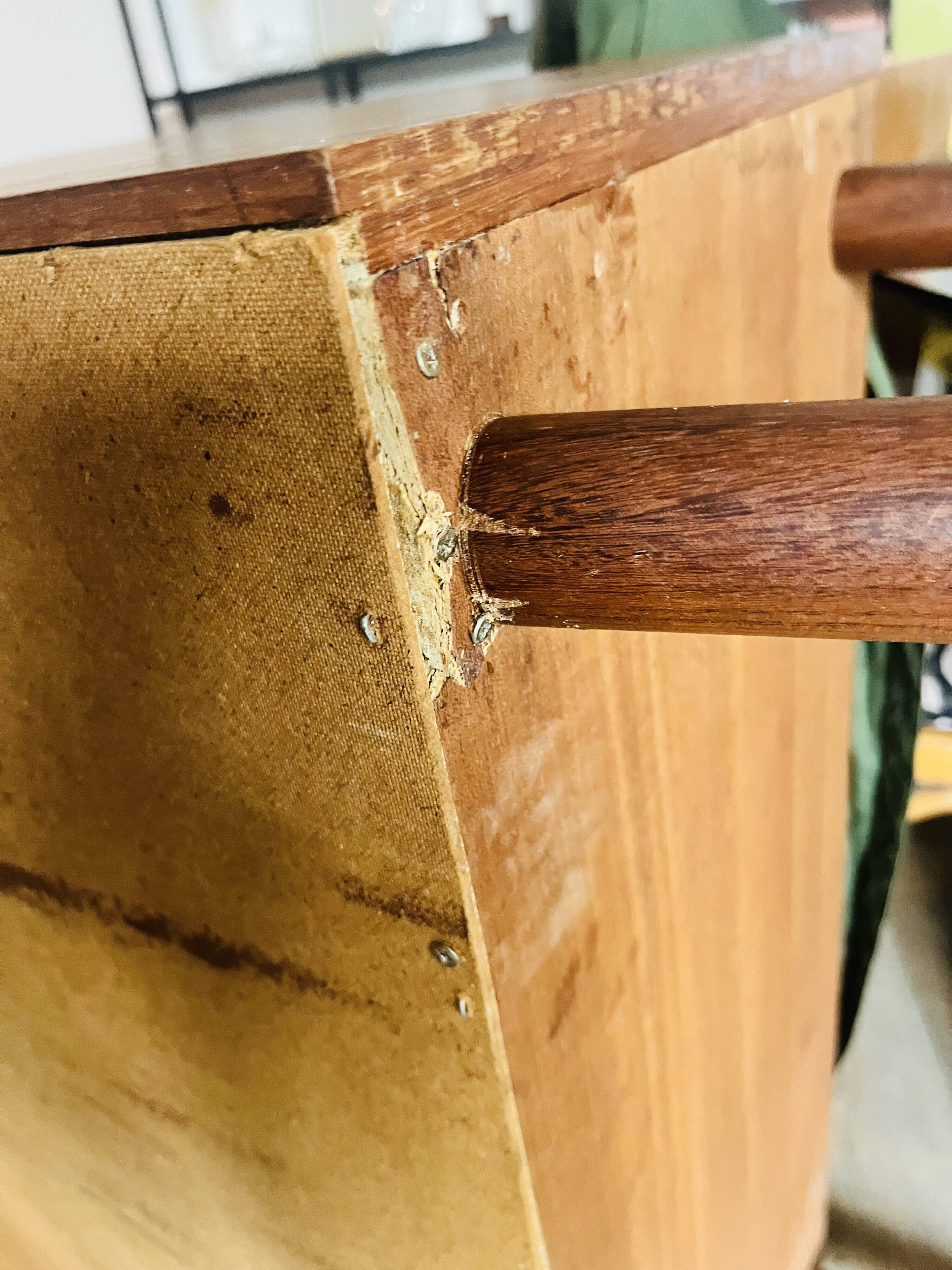 1960s teak secretary desk