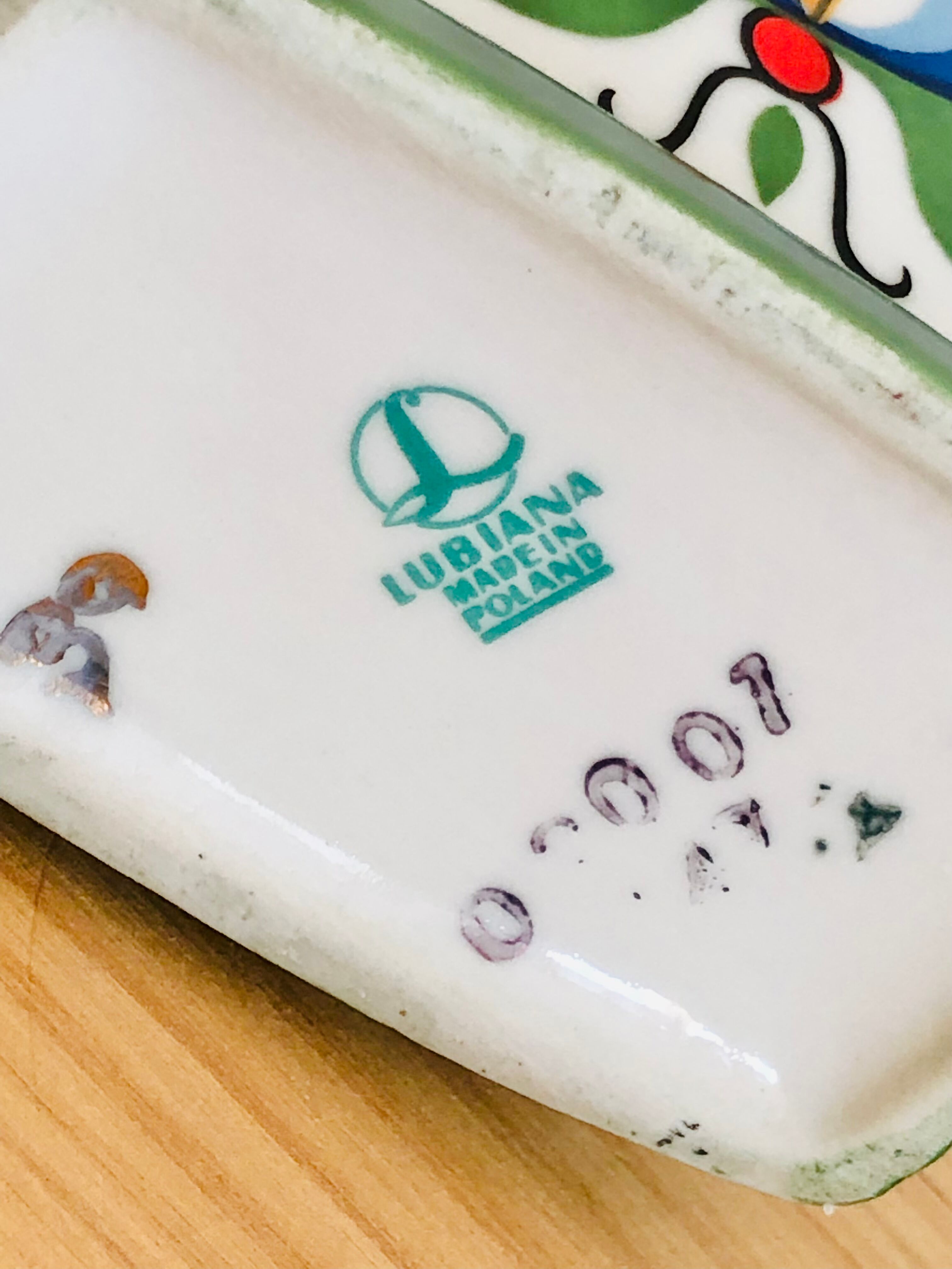 Lubiana earthenware vase, Poland