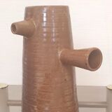 Pitcher in sandstone ringed by Arts Ceram - 70s