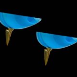 Architectural Murano Glass Sconces Set of 2