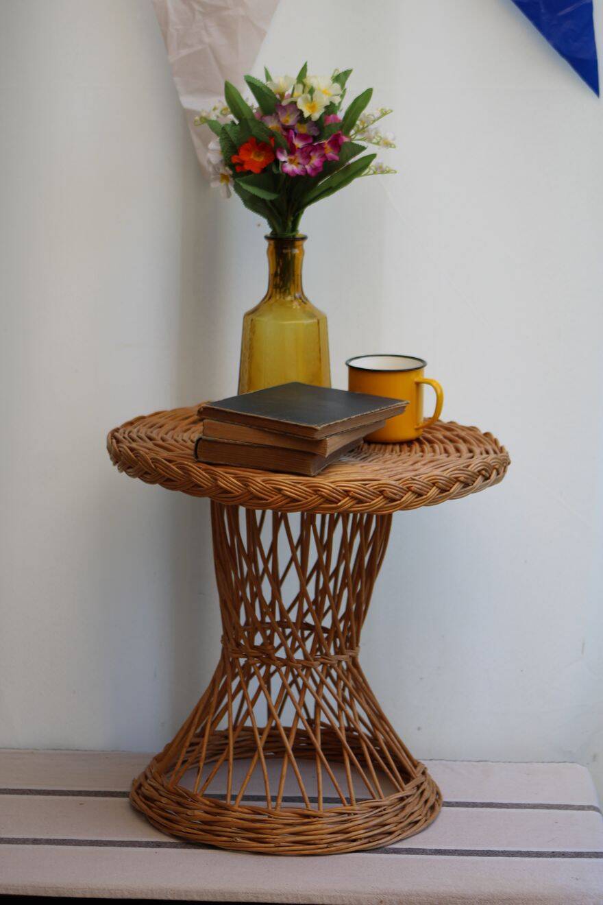 Wicker coffee table