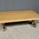 Table basse en laiton et travertin, époque Art Déco, 1930