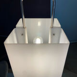 Lampadaire italien chrome et altuglas 1960