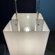 Lampadaire italien chrome et altuglas 1960