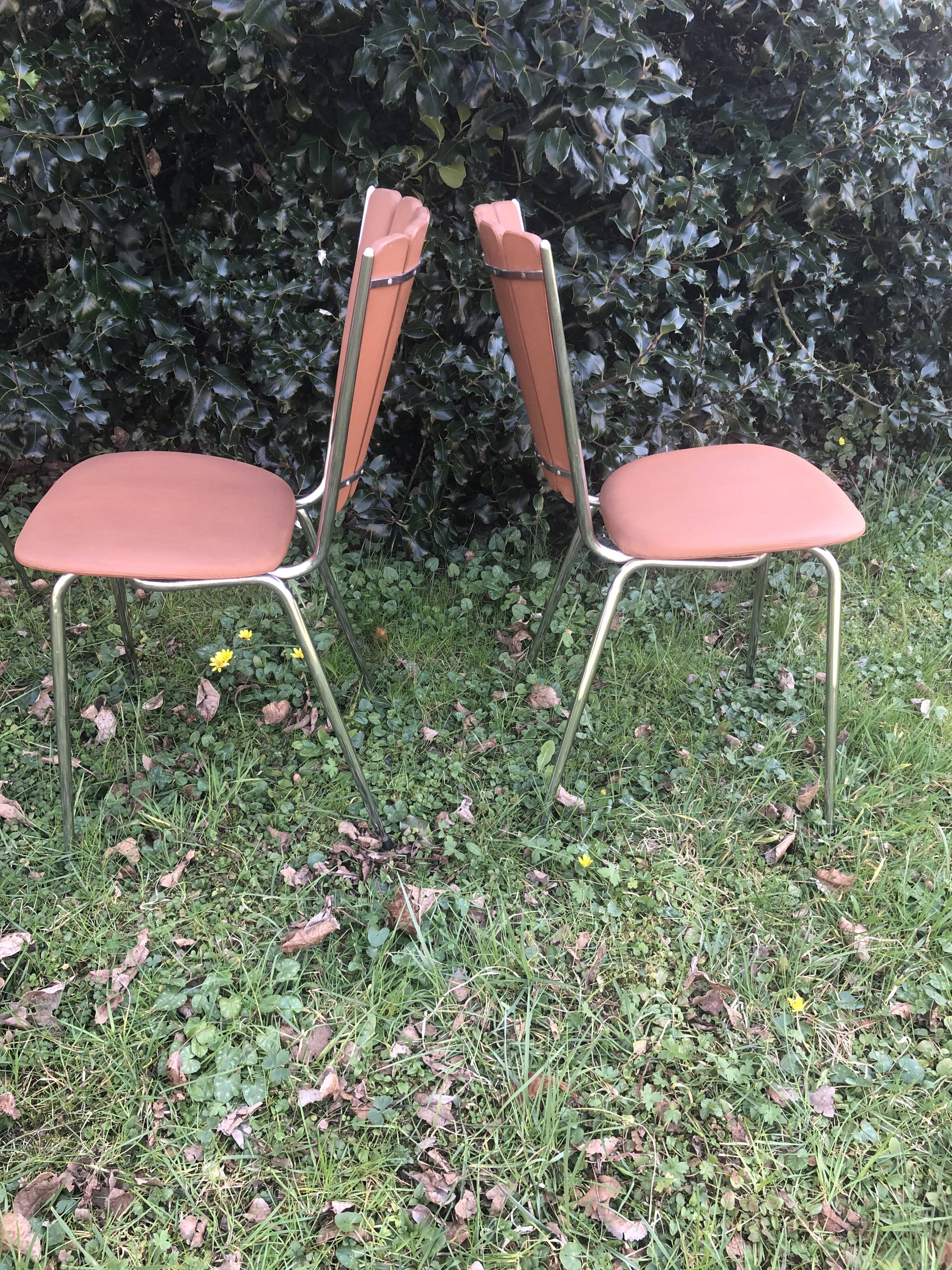 Petal back chairs
