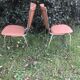Petal back chairs