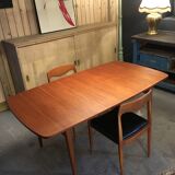 Scandinavian table with extensions-60 's
