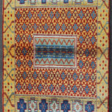 Lot of five small French rugs, domestic work.  Origin : France Period : around 1960 Size : 48 x 37,