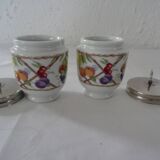 2 baked eggs english porcelain Royal Worcester