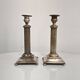 Pair of antique silver candlesticks Diana Silver Vienna 19th century