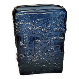 Vase scandinave en verre bleu par Göte Augustsson pour Ruda Glasbruk, 1960