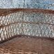 Children's basket chair in vintage braided wicker