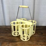 Yellow vintage bottle holder