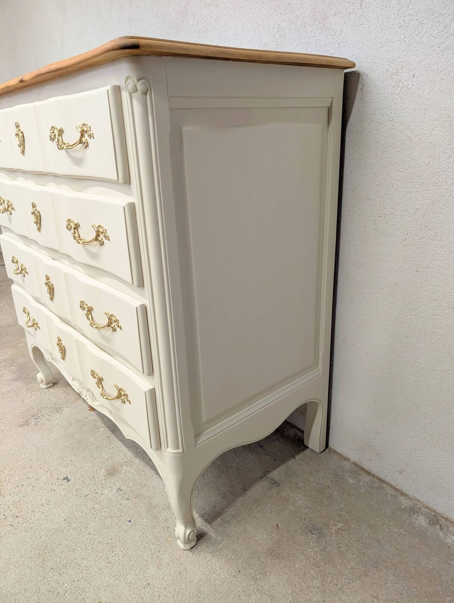 Vintage walnut commode refurbished