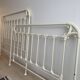 Bed 160 white wrought iron Irish handcrafted Celtic motifs