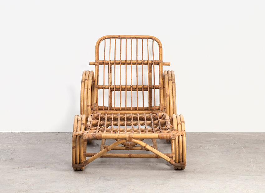 Lounge Chair in rattan, Netherlands 50 years