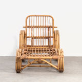 Lounge Chair in rattan, Netherlands 50 years