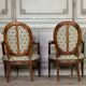 Pair Of Louis XVI Armchairs In Carved Wood, 18th Century