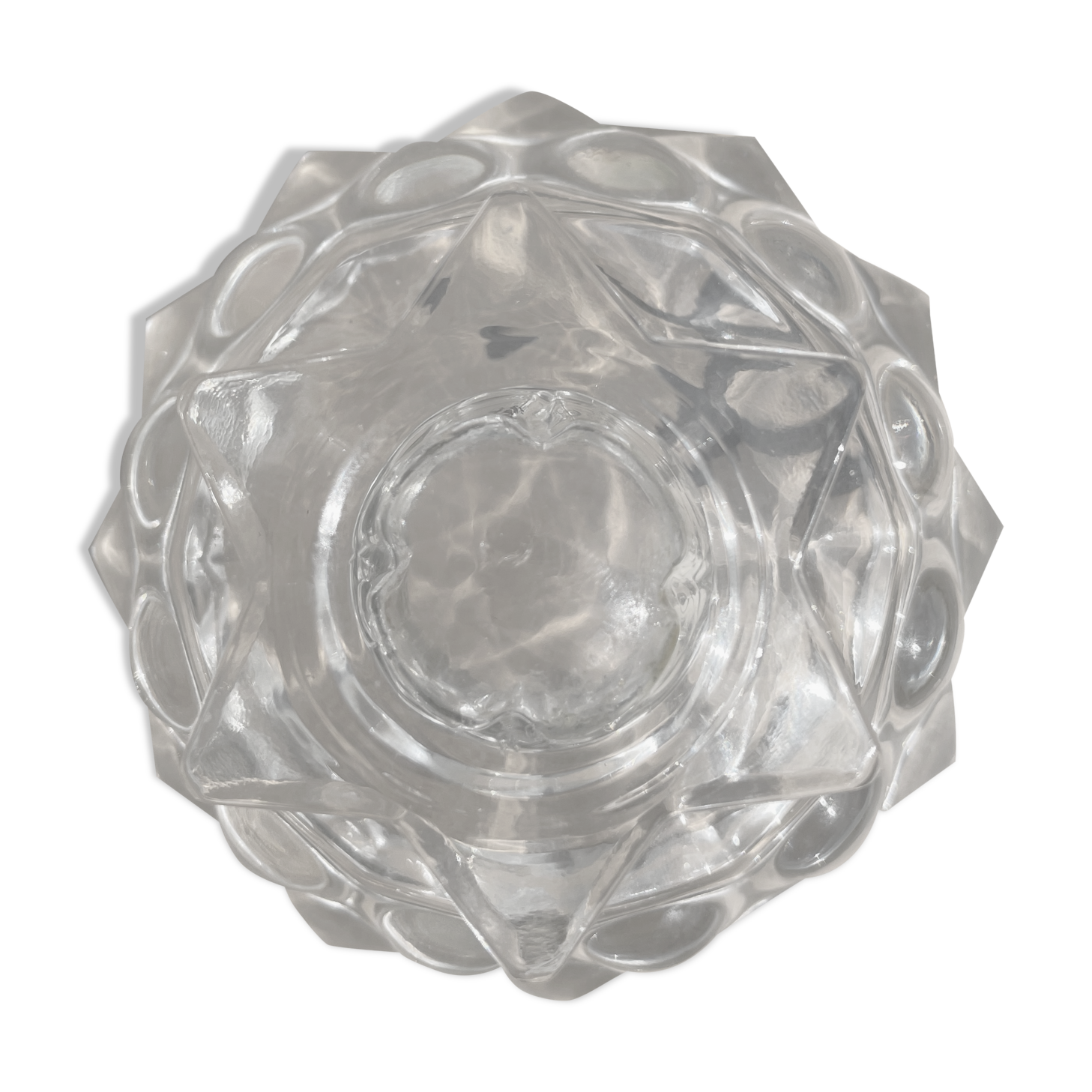 Chrsytal candle holder from reims-signed