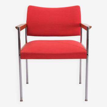 Thereca Red Fabric Armchair 1960s