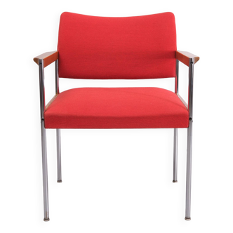 Thereca Red Fabric Armchair 1960s