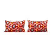 Paire de coussins Ikat
