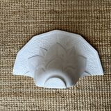 Pair of plaster wall sconces, palmette decoration, 20th century