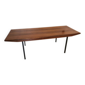 Table basse vintage design scandinave en palissandre