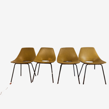 Set of 4 chairs by Pierre Guariche