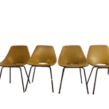 Set de 4 chaises de Pierre Guariche