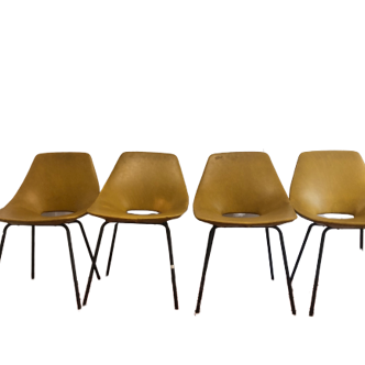 Set of 4 chairs by Pierre Guariche