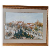 Oil on canvas Marino Scardigli (Pistoia, 1921-Pescia, 2005) - Tuscan landscape