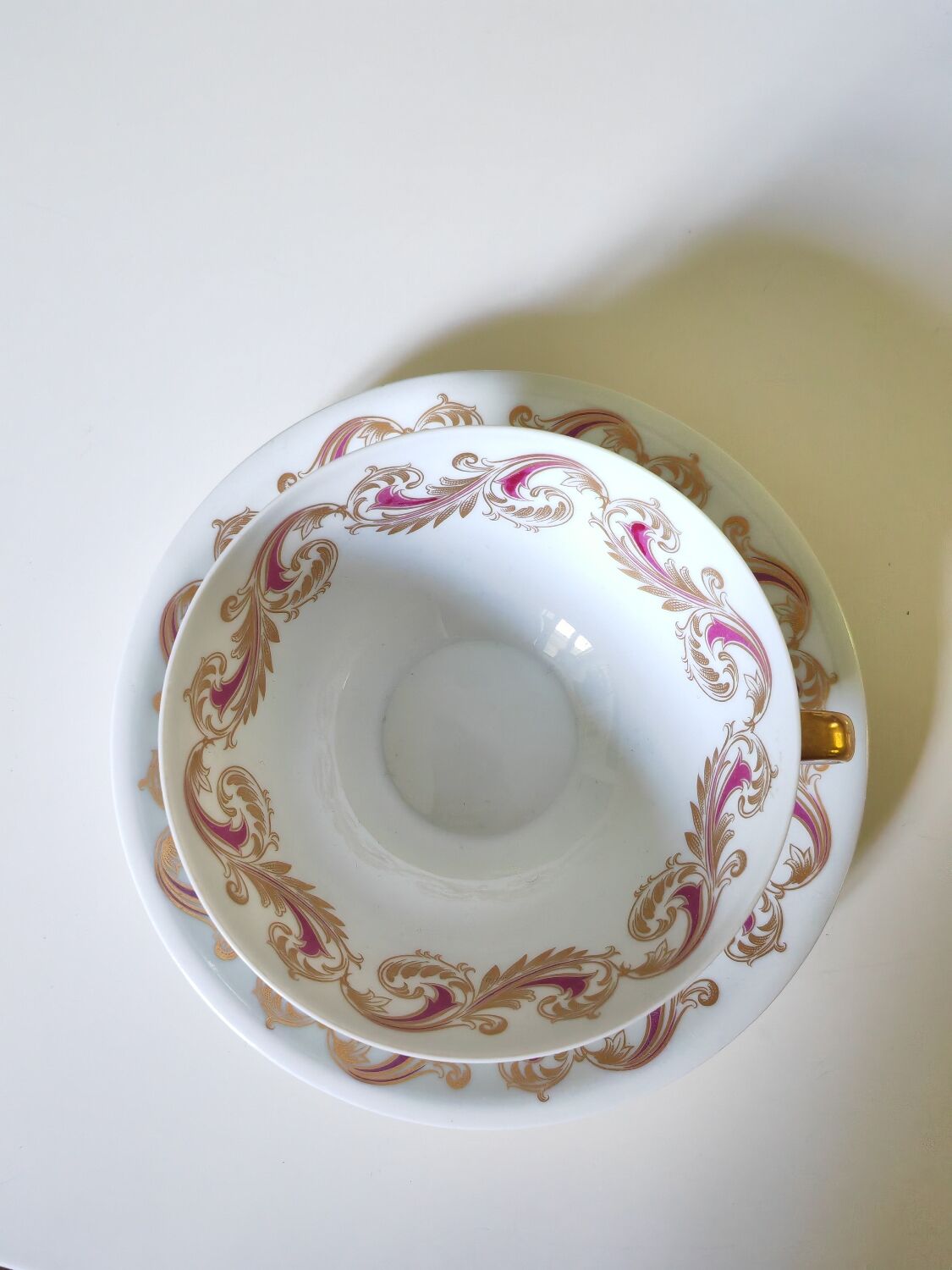 Cup and under cup R. Leclair, Limoges