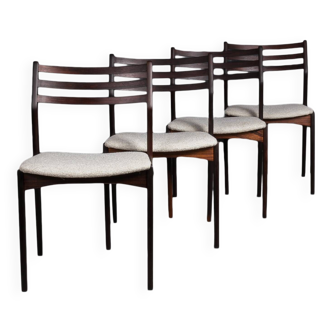 4 chaises par Vestervig Eriksen pour Brdr. Tromborg - Palissandre - Ca 1960