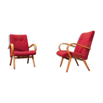 Paire de fauteuils TON 6951 de Jaroslav Smidek