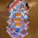 Serviettes de table en organdi années 70