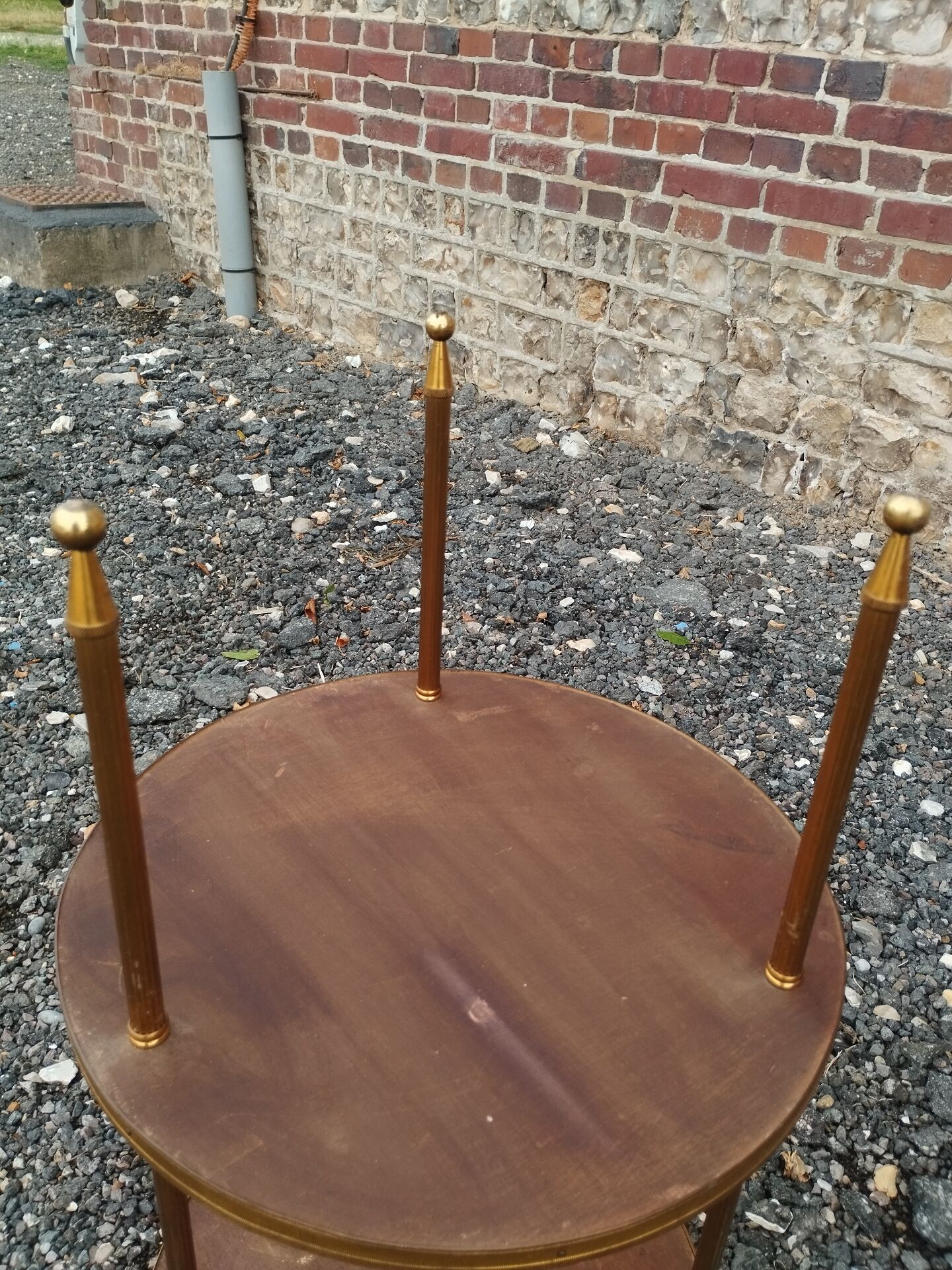 Antique bedside table in Louis XVI style