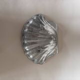 Metal shell dish. Cast metal with hand-crafted detail.