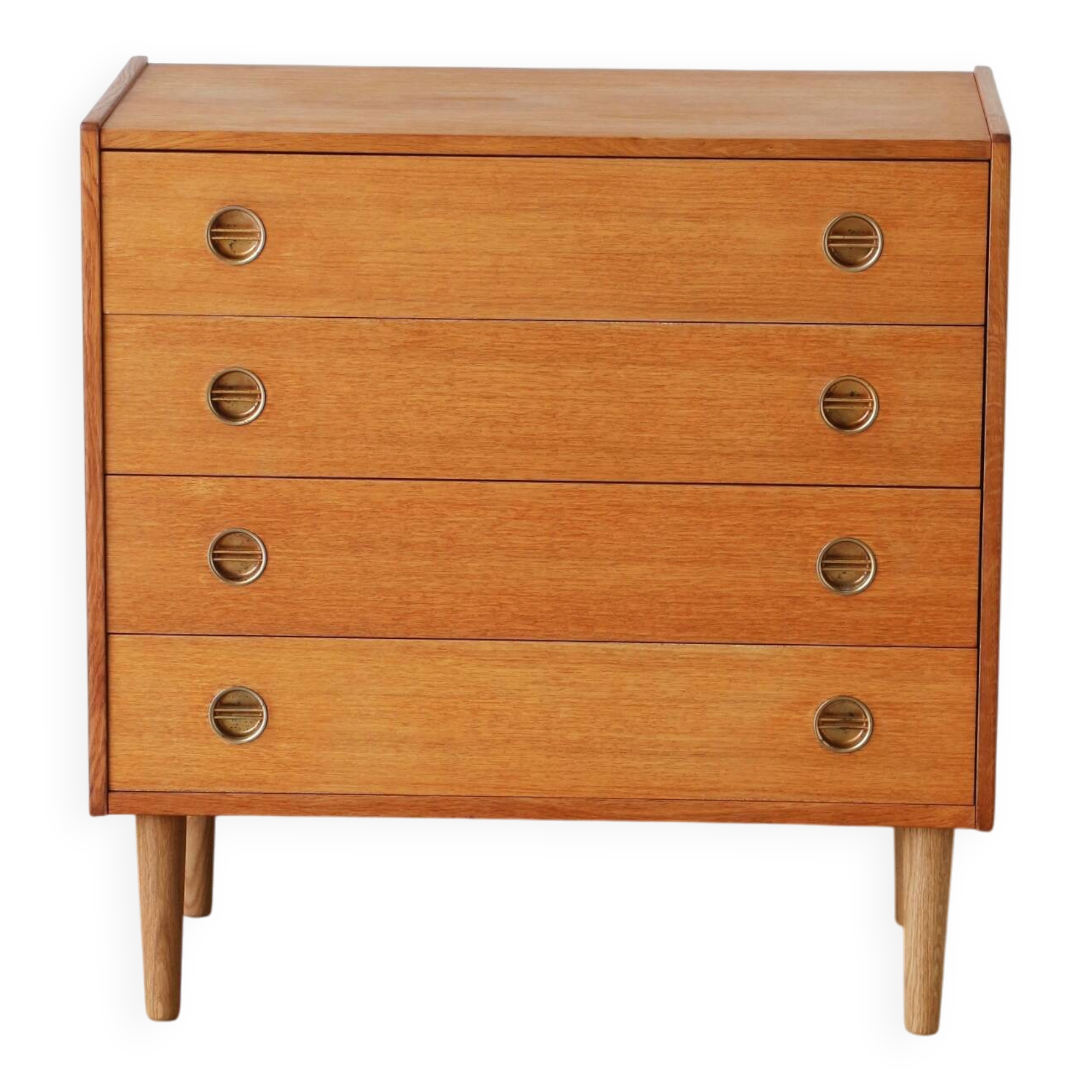 Scandinavian oak chest of drawers | vintage Danish furniture