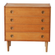 Scandinavian oak chest of drawers | vintage Danish furniture