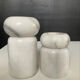 Set of 5 vintage marble candlesticks