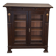 Antique low display cabinet with two glass doors,